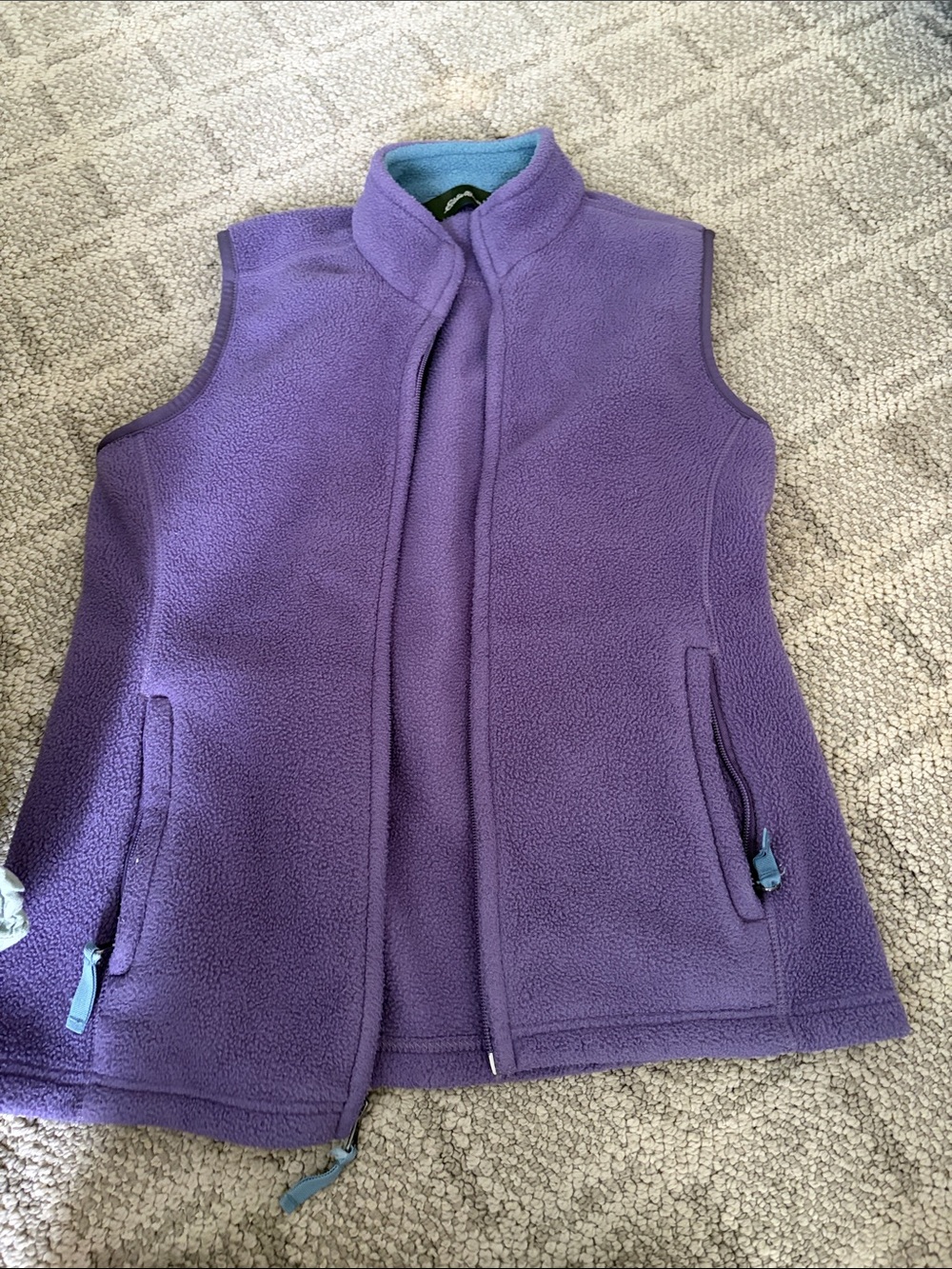 Eddie Bauer Purple Fleece Vest